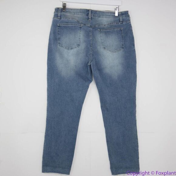 NEW Pistola cropped cuffed distressed jeans in better‎ half wash, 18W - Picture 4 of 14